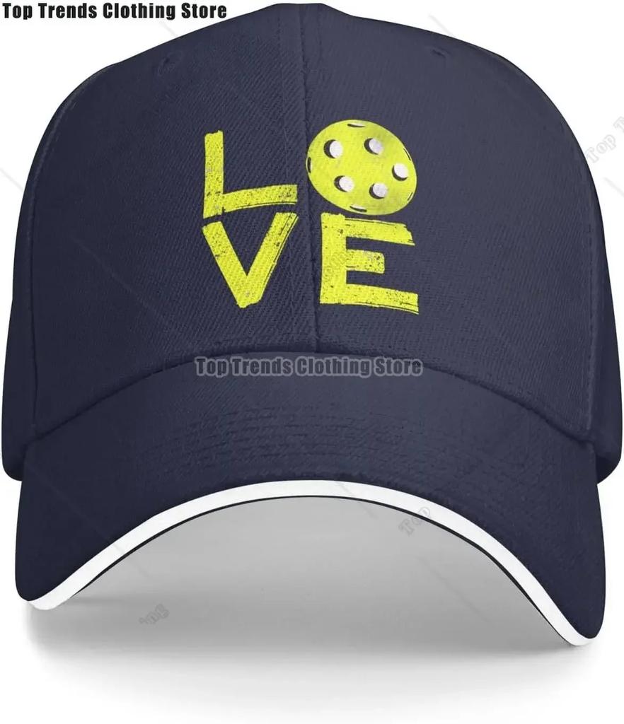 Vintage Liebe Pickleball Baseballkappe Hut für WoUnisex Unisex