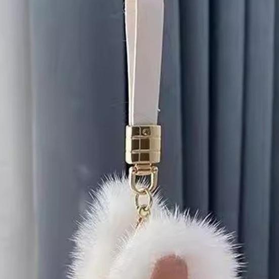 Keychain Imitation Mink Fur Rabbit Charm Key Chain Backpack Car Keys Wallet Lightweight Portable Hanging
