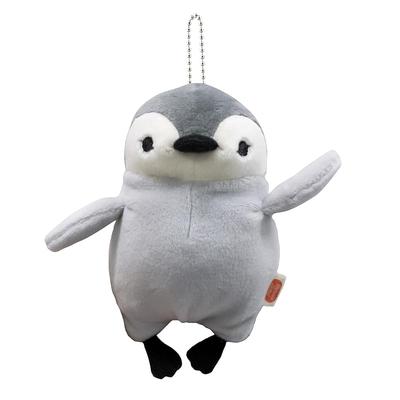 Shinada Global Mochi Series Mochipen Enfant Gris (mini) 7 x 5 x 14cm Pingouin Animal en Peluche MOPE-0088G