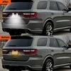 LED License Plate Tag Lights Compatible with Durango 2014 2015 2016 2017 2018    , 6500K White Tag Light Assembly Replacement, Clear Lens Tag Lamp,