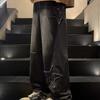 Star Embroidery Straight Casual Men Jeans Wide Leg Loose Hip Hop Fashion Youth Streetwear Denim Trouser