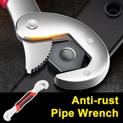 Carbon Steel Adjustable Wrench Heavy Duty Multifunctional Double-ended Bathroom Kitchen Sink Plumbing Faucet Basin Spanner Tool