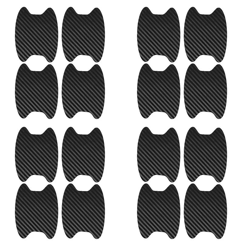 4 bucăți/set autocolant pentru ușa mașinii din fibră de carbon capac rezistent la zgârieturi Film de protecție pentru mânerul auto Accesorii auto pentru stilul exterior