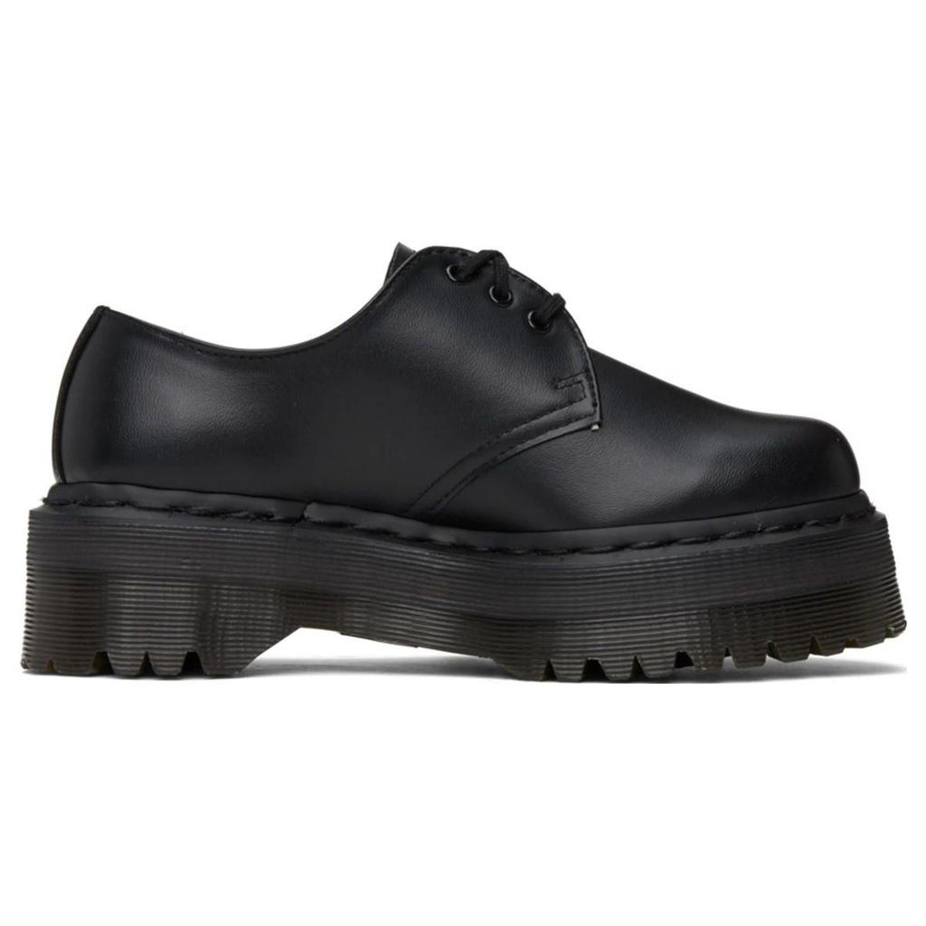 Dr. Martens Vegan Leather Comfortable Casual Low-Top Thick Sole Shoes Unisex Shoes Black 30651001