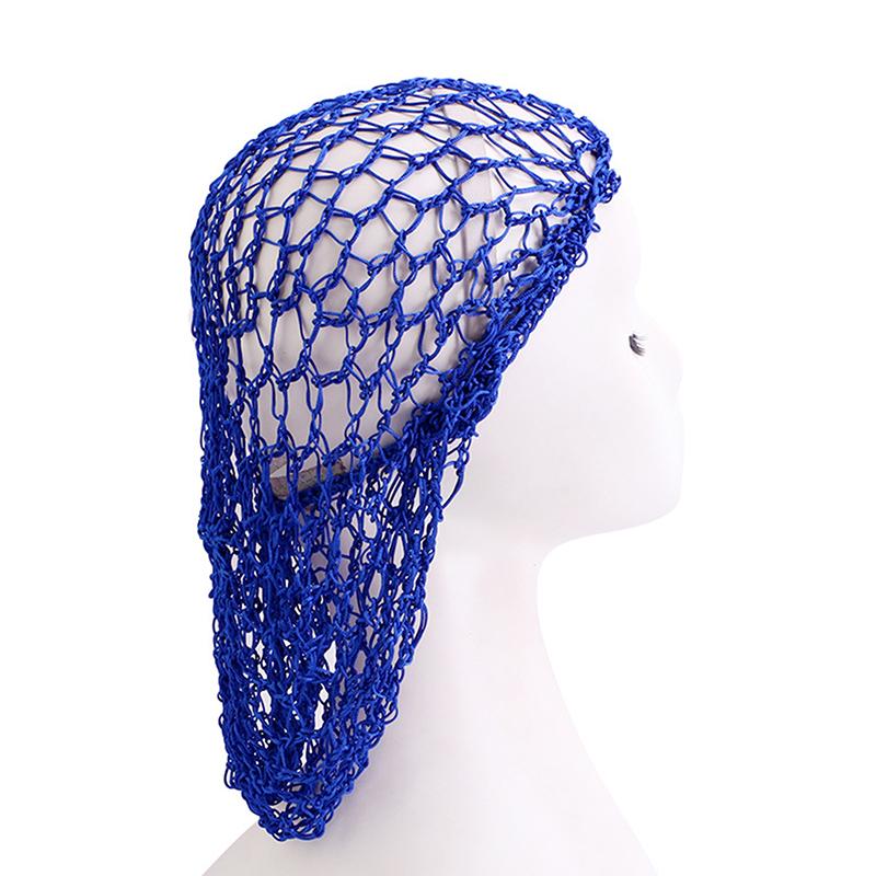 Sleeping Nightcap Turban Headwear Hair Nets Fashion Women Crochet Hair Snood Elastic Edge Long Hair Net Mesh