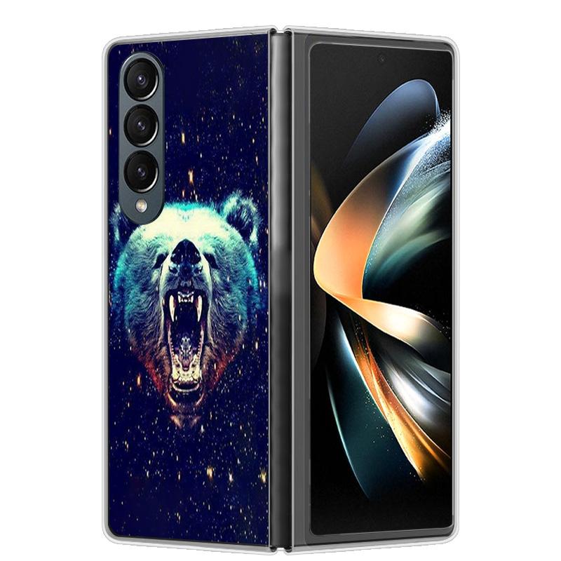 For Samsung Z Fold 4 Case ZFold 5 4 5G Hard Transparent Phone Cover For Samsung Galaxy Z Fold4 Fold5 Shockproof Bumper Fundas