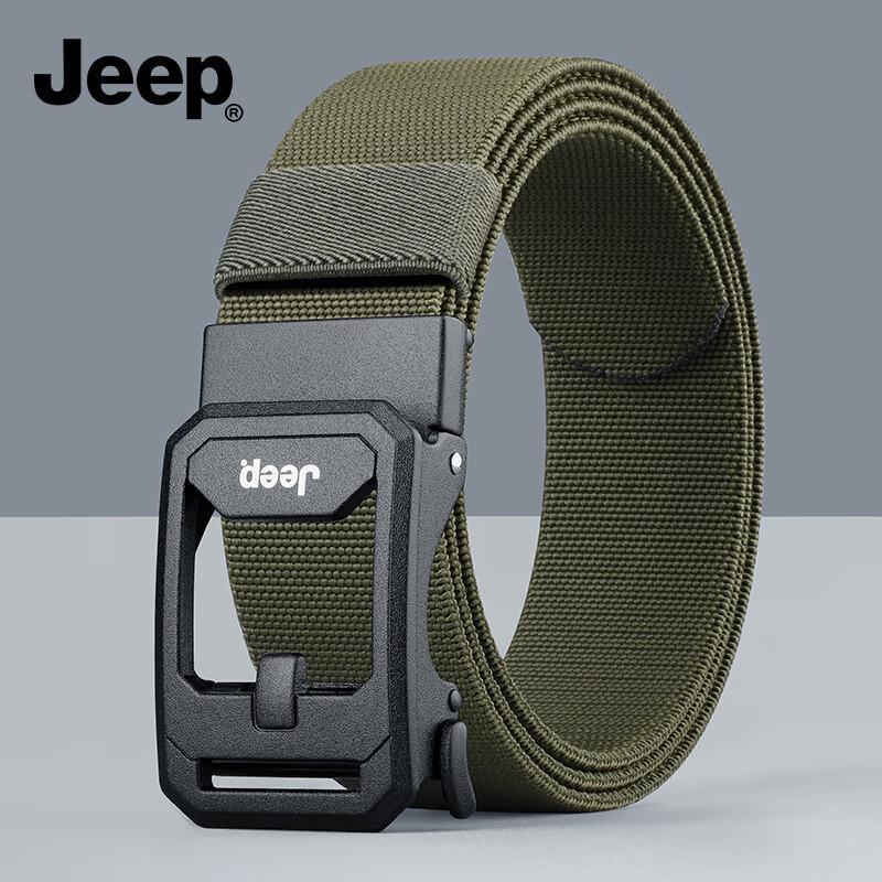 JEEP Men s Woven Automatic Buckle Belt 110-125cm