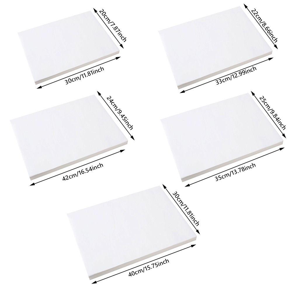 50 Stück Lebensmittelqualität Silikon Ölpapier Ölfest Ölbeständig Isolierpapier Backen
