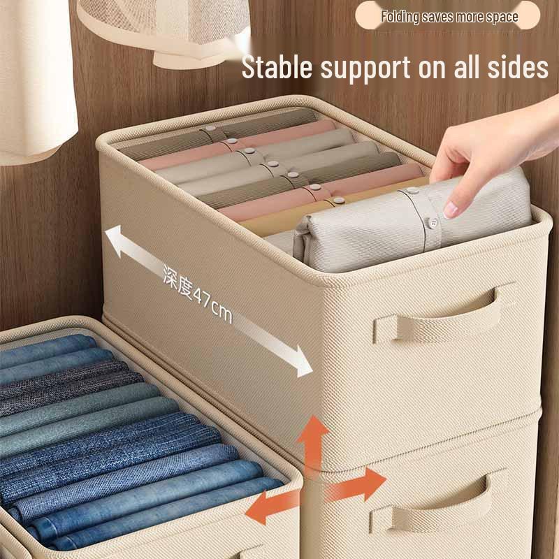 Foldable Organizer Clothes Large Bedroom Drawerstyle Storage Box