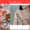Artistic Layer Double Pearl Bracelet Elegant Handmade Jewelry For Spring 2024