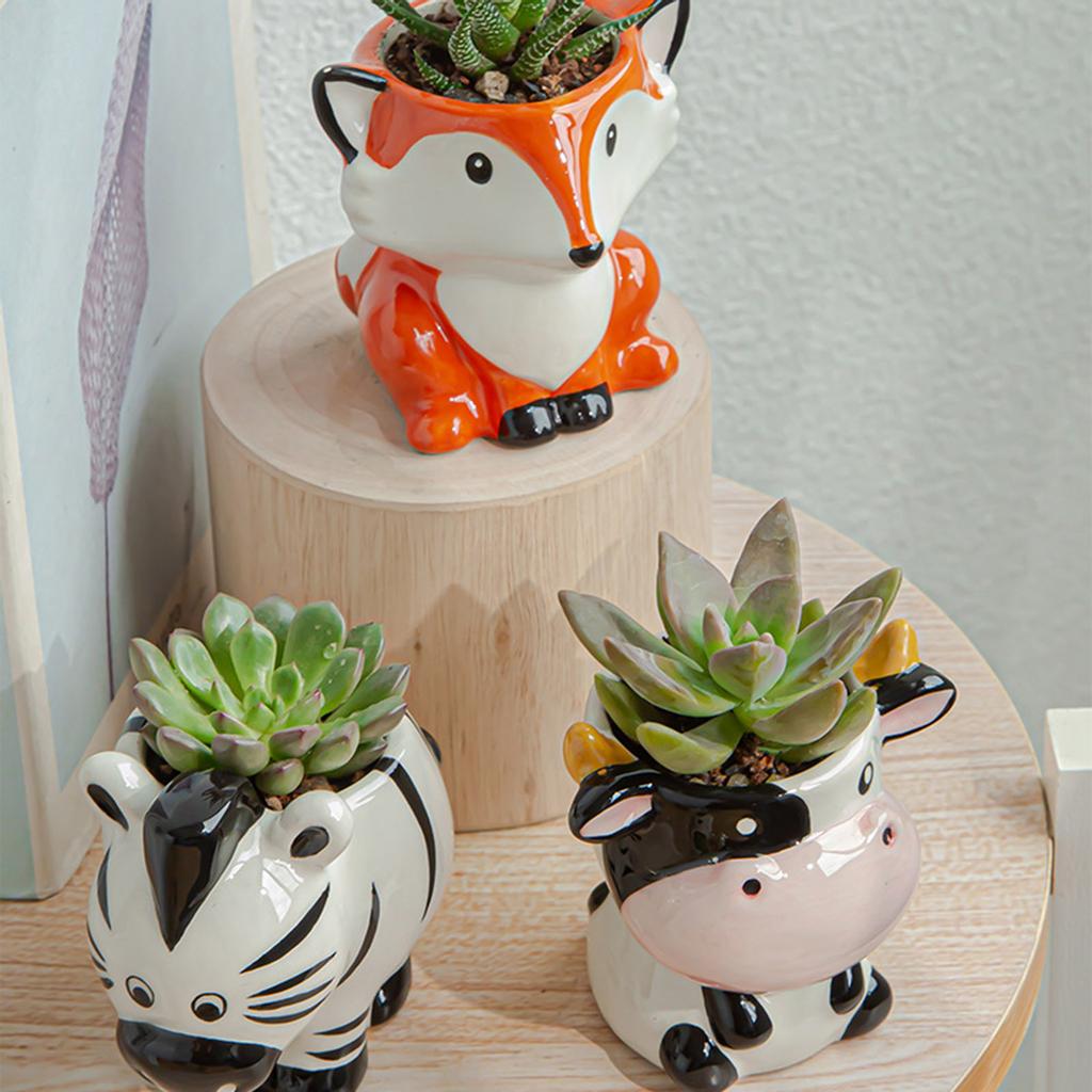Kruka Keramik Blomkruka Kaktus Krukväxt Bonsaikrukor Set