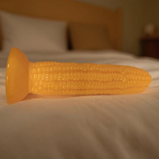 Dildo al Silicone a Ventosa per Mais per Donne, Pene Finto Morbido Realistico con Base a Ventosa Forte, Giocattolo per Adulti per Gioco Solo