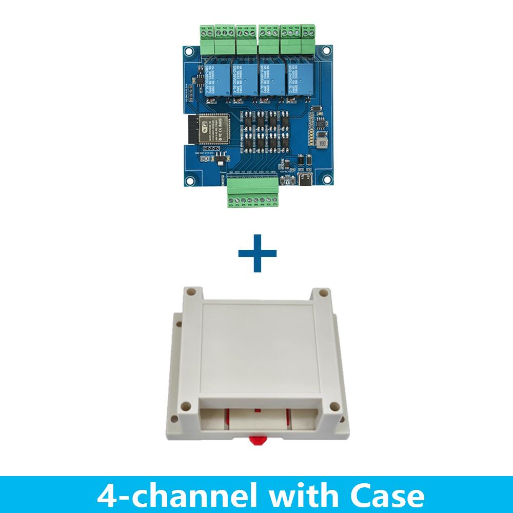 DC 9-24V 4-Channel/8-Channel Relay Module Esp32 Rs485 Modbus Wifi Bluetooth Relay Optocoupler Isolation Module Tyep C