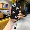 Suitable for Apple 16PRO Metal Photo Frame Pearl Love Mobile Phone Case IPhone 7P/XR Solid Color Protection Case