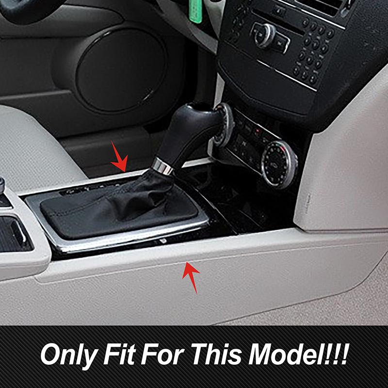 Car Accessories Console Gear Shift Side Panel Frame Trim Strip Carbon Fiber Color Trim For Mercedes Benz C Class W204 2008-2014