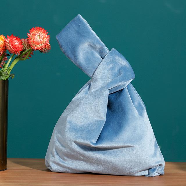 

Женские сумки осень-зима ретро бархатная сумка на запястье с узлом в японском стиле простая сумка для переноски кошельки чехол для ключей для телефона One Size