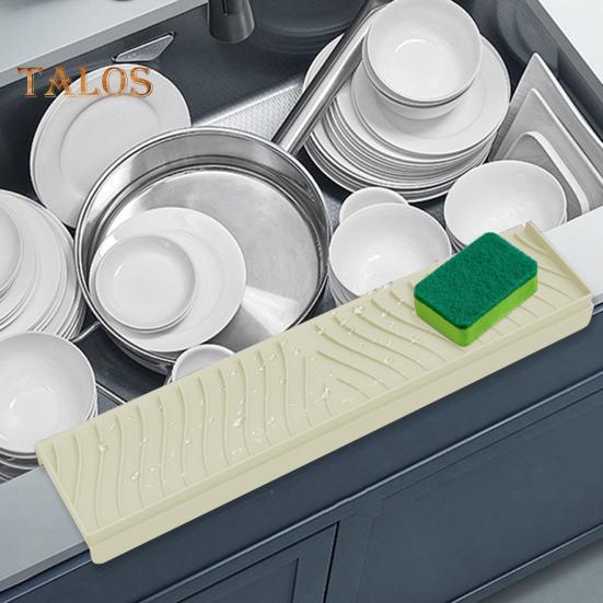 Silicone Sink Edge Protector Splash Guard with Suction Cup Anti-slip Multifunction Countertop Kitchen Bathtub Sink Wash Basin Anti-splash Tray Sink