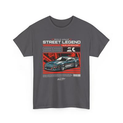 T-shirt Graphique Voiture de Course Rétro JDM Street Legend 99 Drift Japonais Tee Unisexe