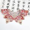 Embroidery Fringed Collar Elegant Detachable Collar Shawl Vintage Horseface Skirt Collar Costume Dressingup Accessories