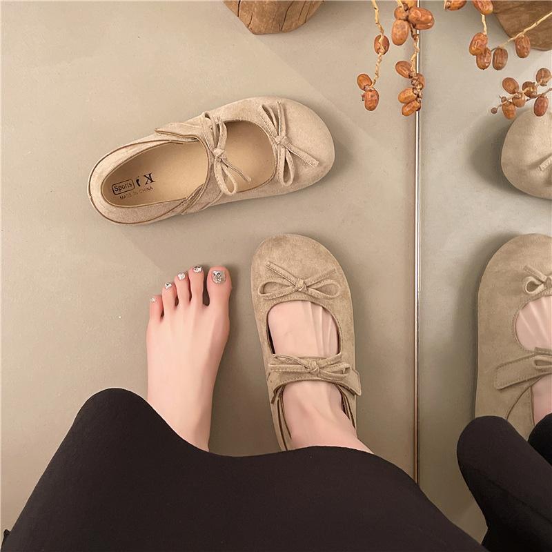 Retro Velcro Women s Shoes - New Style Thick-soled Casual Fashion Flats 35