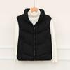 Winter new down cotton vest women's simple fashion short stand-up collar cotton jacket vest jacket tide
