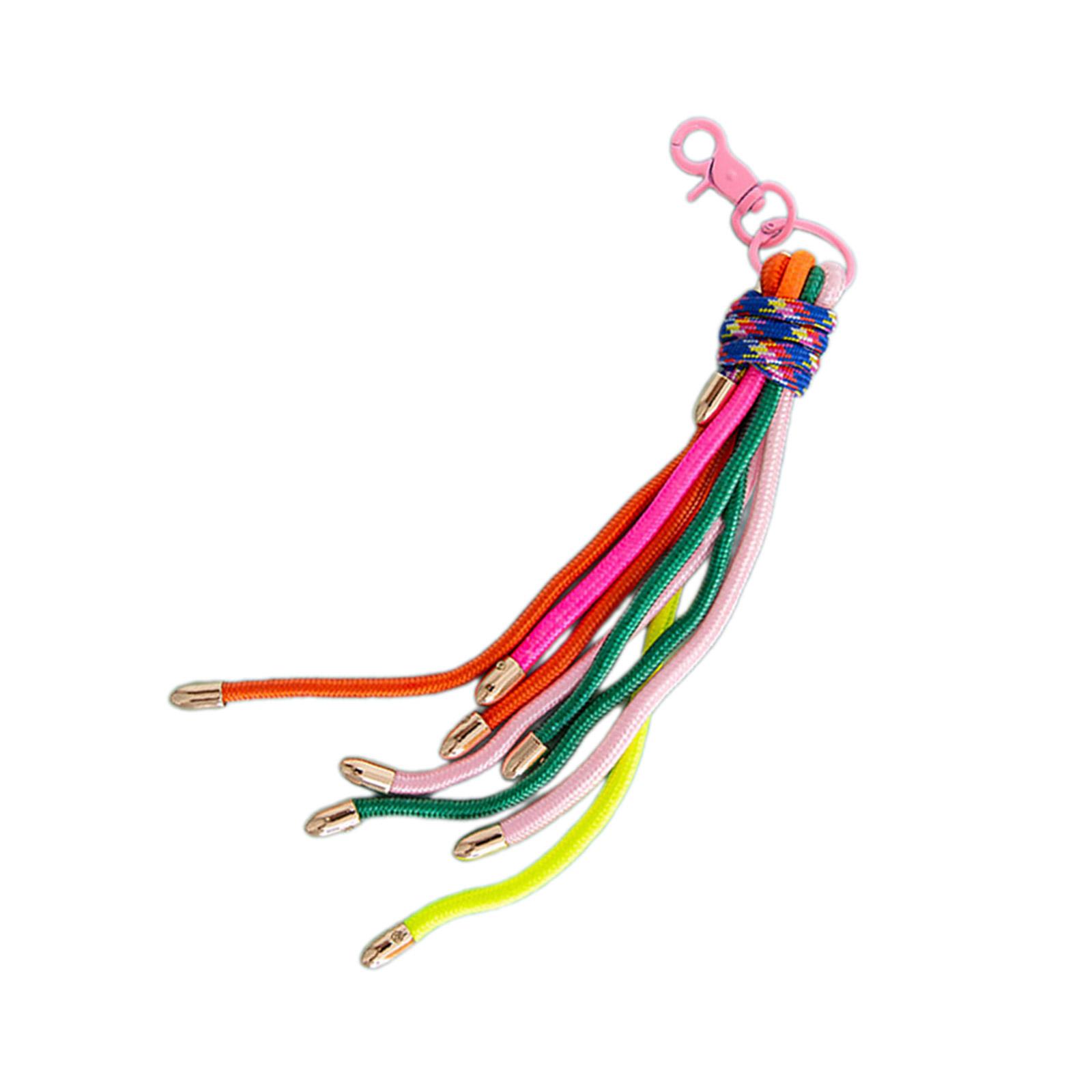 

Многоцелевые веревочные брелоки для ключей Стильный веревочный брелок Модное украшение для ключей Держатель для ключей Зажим для ключей Подходит для ежедневного использования