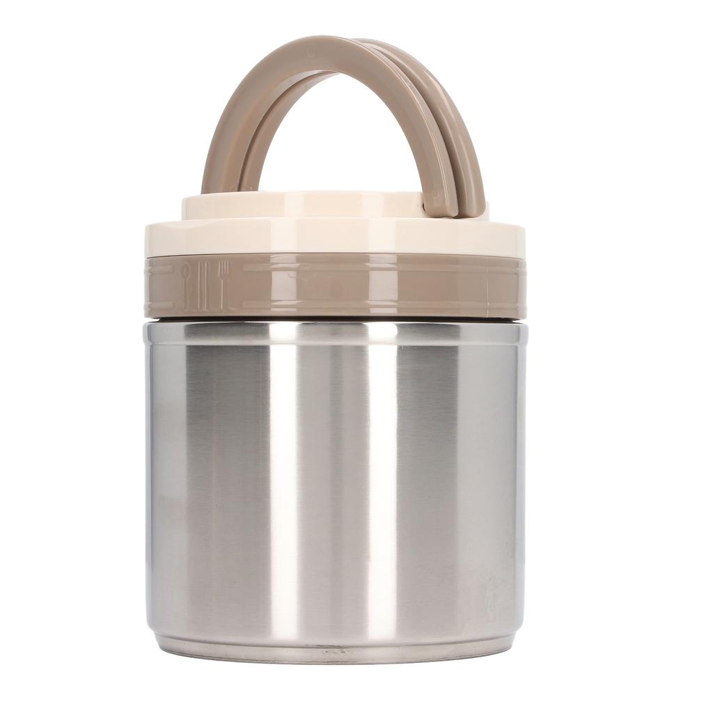 Isolierter Lebensmittelbehälter 304 Edelstahl Japanischer Stil Runde Form Vakuum Lunch Lebensmittelbehälter für Büroangestellte 1,2 l