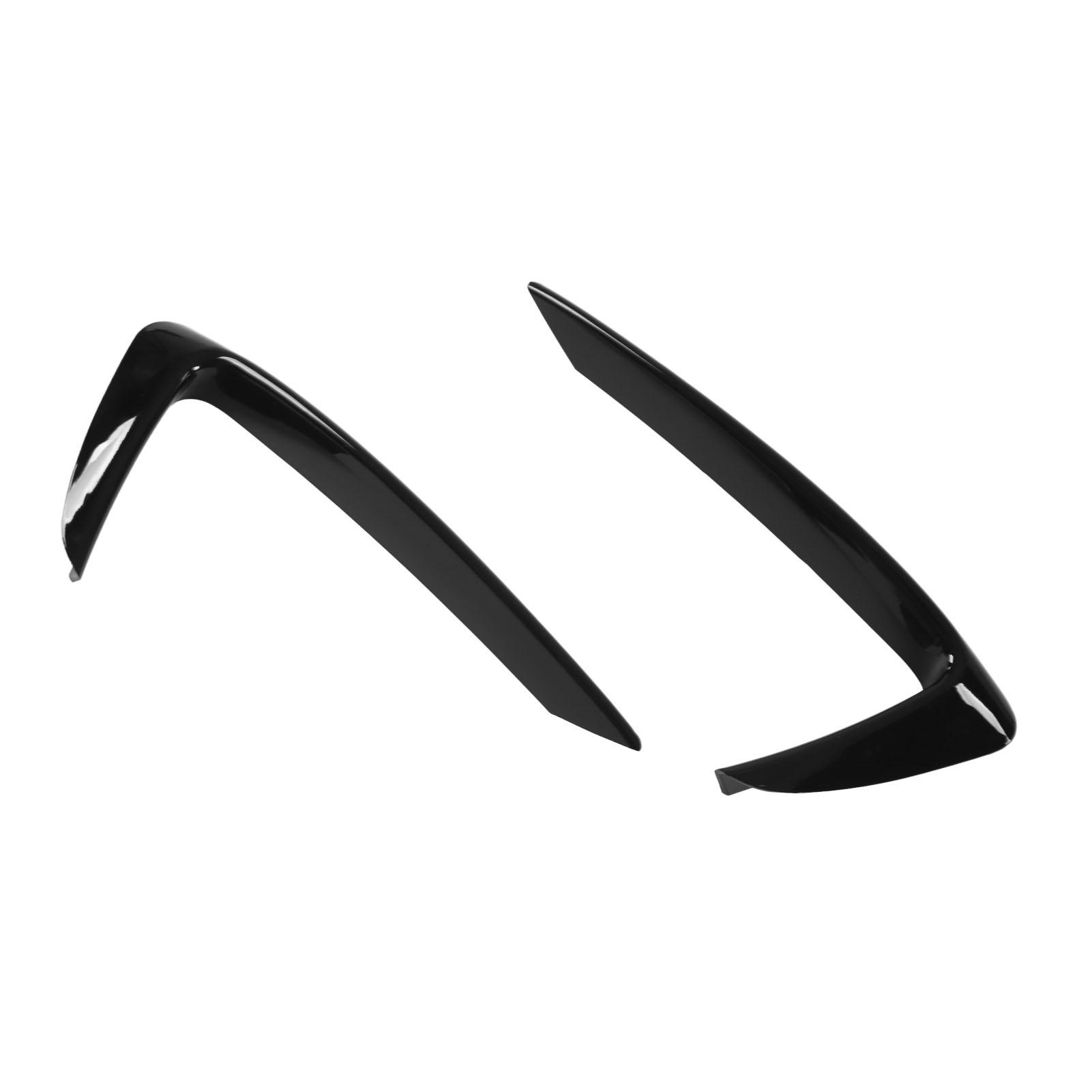 

1 пара верхней отделки решетки переднего бампера, глянцевая черная, сменная для Maserati Quattroporte M156