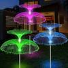 New Outdoor Solar Jellyfish Fairy Lights - Waterproof IP65, 7 Colour Changing LEDs, Suitable for Garden, Patio, Festive Dress Up