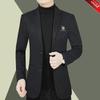 Men's Slim Casual Suit Jacket for Autumn and Winter
