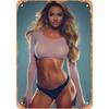 Decorative Metal Tin Sign, Anime Fitness Girl, 20x30 cm