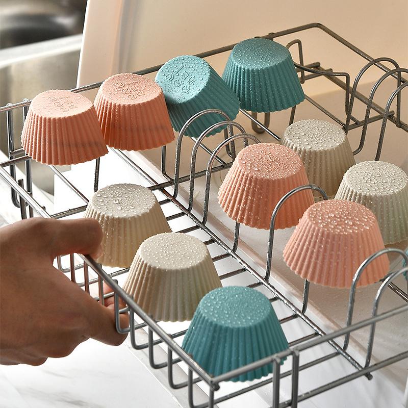 Colorful Mafen Cup Cake Silicone Mold Multi Piece Set Chocolate Biscuit Baking Mold Jelly Pudding Party Snack Making Mould Gifts