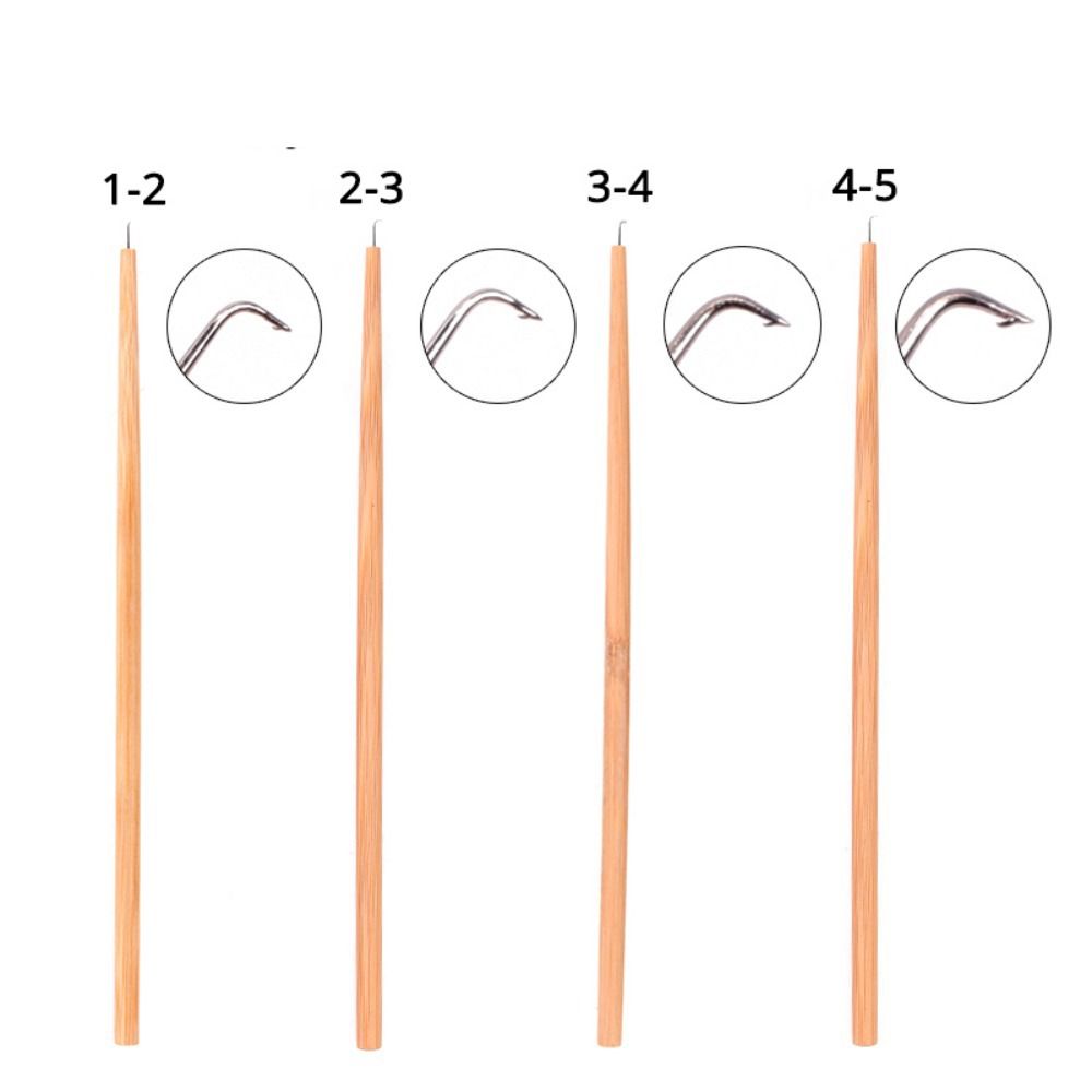 To Use Hair Accessories Ventilating Needles Hook Wig Making Tools Lace Wig Needle Crochet Needle