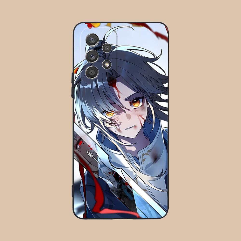 HSR Yanqing Matte TPU Mobile Phone Case for Samsung Galaxy M55 54 42 35 34 33 32 23 22 15 14 13 12 F55 5G Colorful Cover