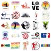 50pcs Archery Sports Cartoon Graffiti Stickers for Phone, Skateboard, Luggage, and Competition Decoration