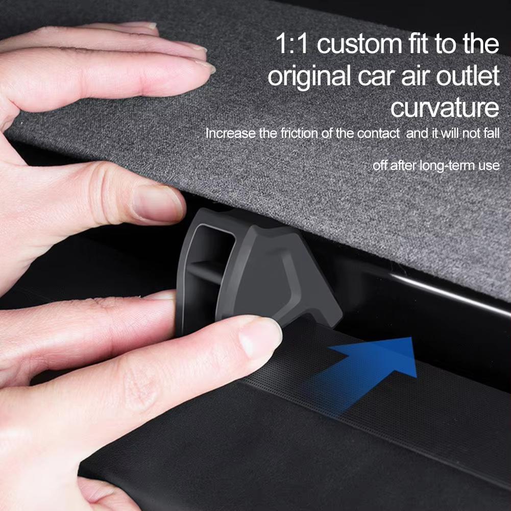 For Tesla MODEL 3 Y Air Freshener Adapter Air Outlet Aromatherapy Clip Silicone Car Air Vent Fragrance Clip 2pcs