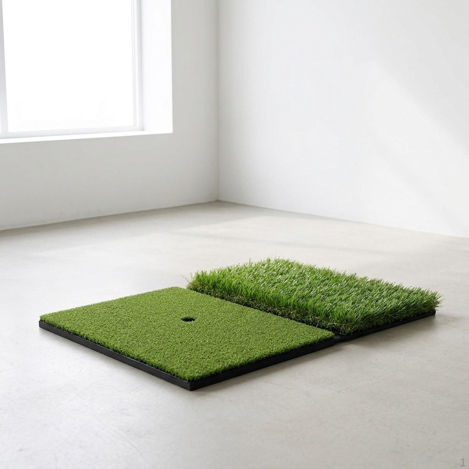 Golf Hitting Mat Artificial Turf Wear Resistant Foldable Swing Training Pad for Park Garage Backyard