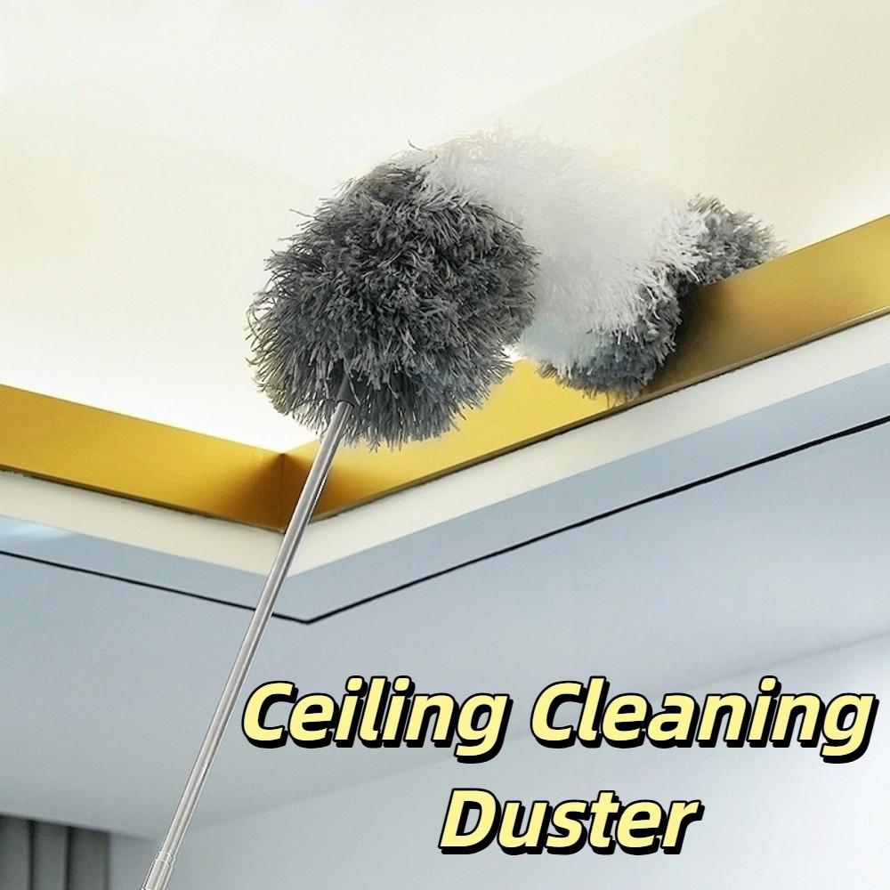 Cobweb Removal Microfiber Duster Kit Washable Dust Cleaning Ceiling Cleaning Long Reach Dust Removal Telescopic Duster