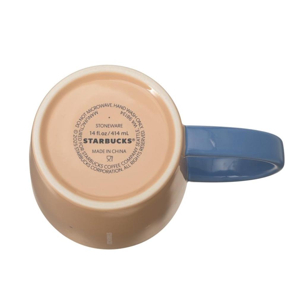 Starbucks Autumn Festival 2025 Mug Moon Beige 414ml Mug with Moon Viewing Rabbit Design