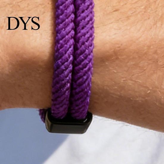 Durable Nylon Bracelet Men Rope Adjustable Braided Casual Solid Commuting Wrist Accessory Color String Friendship Wristband Gift for Boyfriend Brother