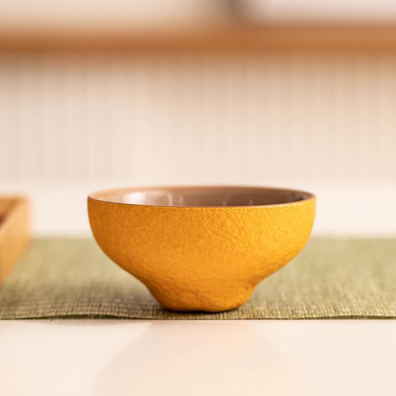 

Ceramic Orange Tea Cup Cute Home Owner s Cup Drinking Utensils Good Luck and Great Prosperity Small Teacup Tea Set Accessories 200ml