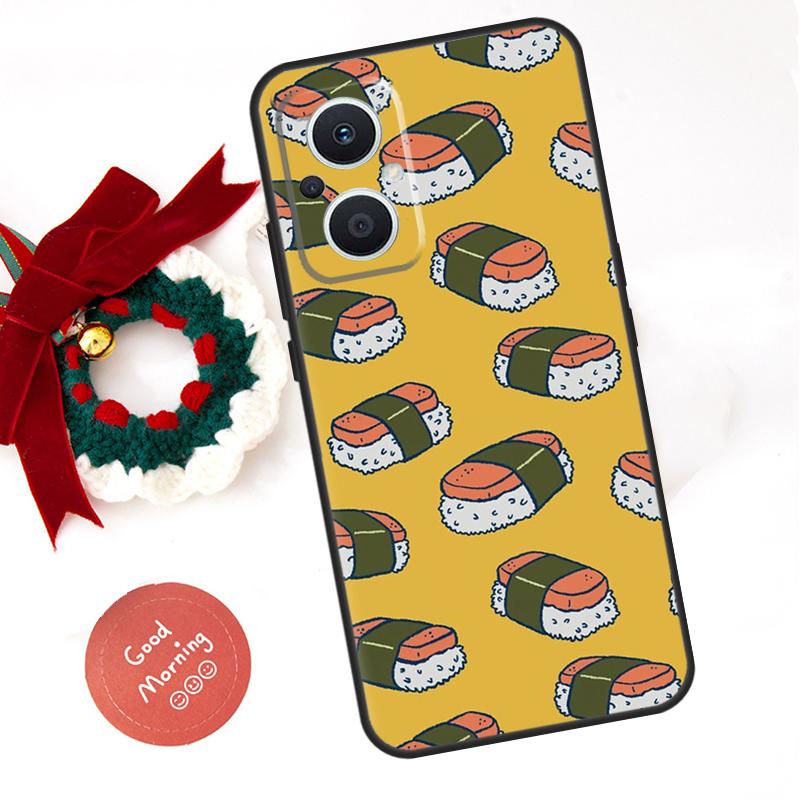 Sushi Food Funda For OPPO Reno 14 F 13F 12F 11F 10 11 12 13 Pro 7 8 Lite OPPO Find X5 X6 X8 X9 Pro Case