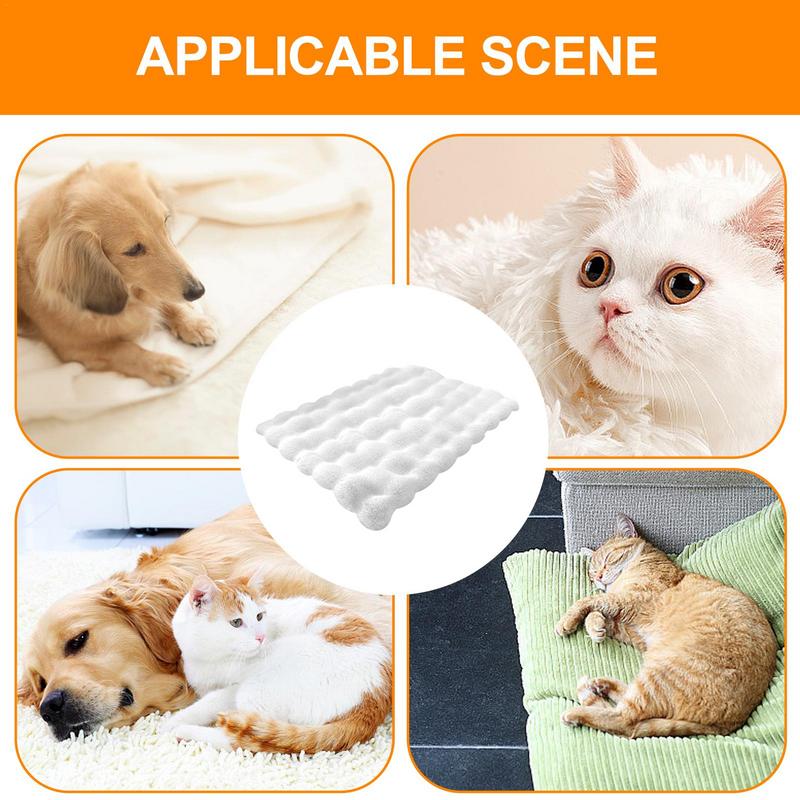 Cat Mat Bed Crate Pad Dog Sleeping Mat Cat Cushion Dog Kennel Pad Cat Warming Mat Dog Bed Mat Anti-Slip Washable Cat Bed For