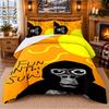 Gorilla Tag Cartoon Pattern Bedding 3Pcs Set Bed Sheet And Pillowcases For Indoor Bedroom