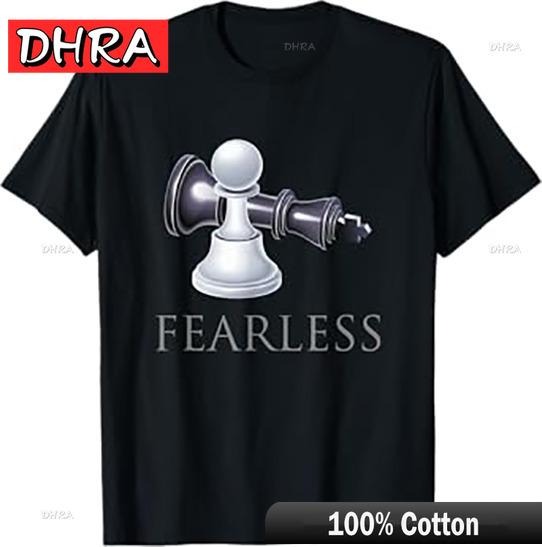 

Fearless Chess Player T-Shirt Pawn Defeats King Shirt Creative Casual Tshirts Funny Woman Cute Edgy T-Shirt Rap Compression 4XL