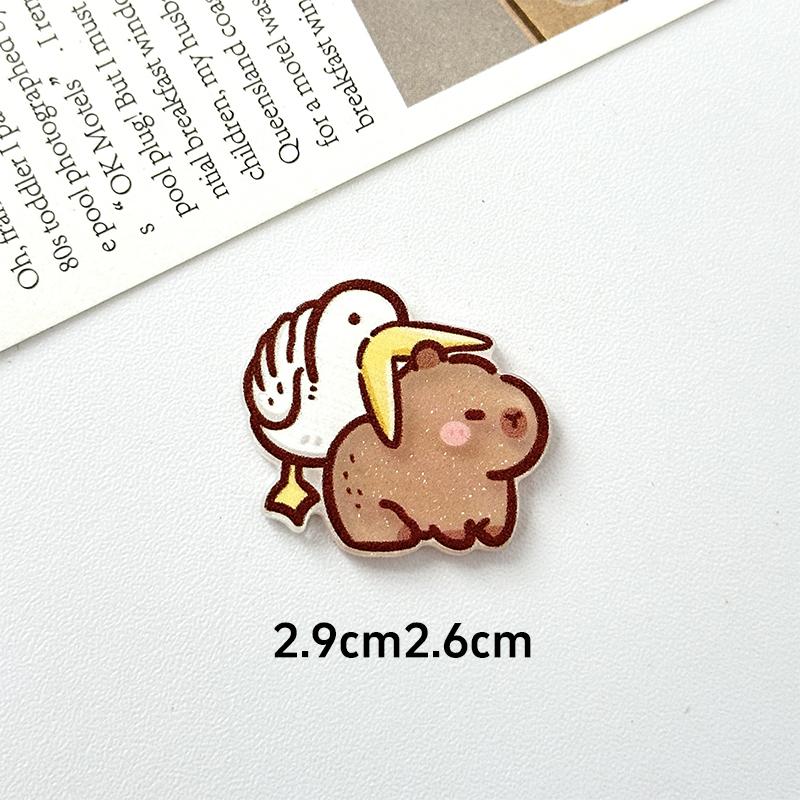 Kawaii Capybara Magnetic Refrigerator Sticker Cute Refrigerator Decoration Sticker Creativity Family Decoration Artware Gifts