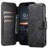 iPhone17 Pro Max Flip Case with Card Slot, Magnetic Snap, Wireless Charging Stand, and Leather Finish