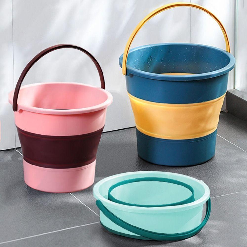 

Portable Washing Mop Garden Outdoor Cleaning Water Pail Foldable Bucket Foldable Basin Water Bucket