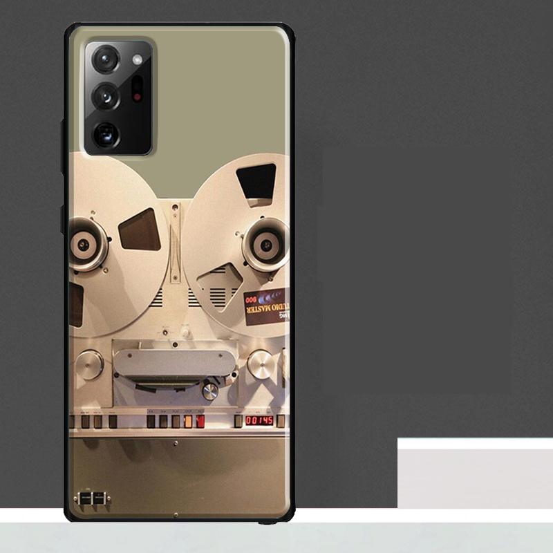 

Vintage Reel Tape Recorder Case For Samsung Galaxy S24 Ultra S23 S22 S21 S25 Ultra S9 S10 S20 Plus S25 FE Phone Cover Galaxy S22