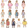 Toy Accessorie White Fashion Dress For 43 Cm Baby New Born Dolls For 18 Inch American Doll Toys For Girl's Gift